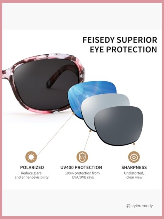 Polarized Vintage Square Wraparound Sunglasses with UV400 Protection main image 7